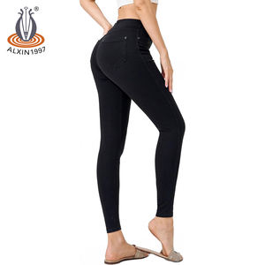 <span class=keywords><strong>Pantaloni</strong></span> in Denim traspirante da donna Alxin <span class=keywords><strong>pantaloni</strong></span> Casual elasticizzati con tasche nuova moda Y2K per il mercato dei grossisti - Product Image 1