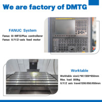 Centre d'usinage vertical VMC1265, fraiseuse CNC haute précision et robuste, système FANUC, broche BT40 pour pièces métalliques