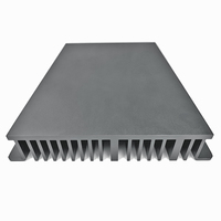 Dissipateur de chaleur pour chargeur mural Extrusion 199(W)* 35(H)* 250(L)mm Dissipateur thermique en aluminium anodisé noir