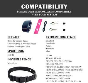 Correa de repuesto para collar de choque de 1 pulgada, 2 agujeros, compatible con la mayoría de las marcas de vallas para perros Ecollar y collares de entrenamiento, negro - Product Image 6