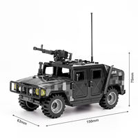 Kits de Construcción de Coches SWAT al por Mayor, Ladrillos de Batalla, Camión Armado, Modelo de Vehículo, Juguetes, Regalos para Niños, Set de Bloques de Construcción