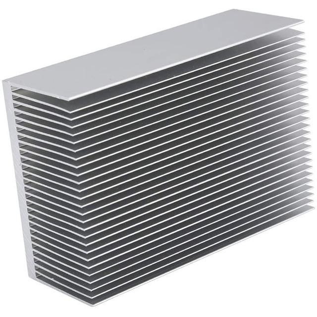 Large Aluminum Heatsink 27 Fin Silver Oxide Surface for IC Module PC Computer LED PCB Custom Cutting Bending Welding Processing