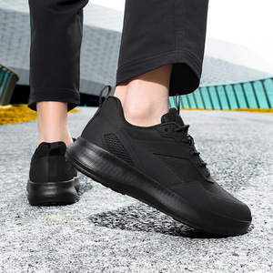 รองเท้าเชฟผู้ชายน้ำหนักเบา หน้าผ้าตาข่าย พื้นยางกันกระแทกและป้องกันเชื้อโรค - Product Image 4