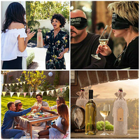 Vente en gros de 12 sacs à vin en toile de jute de qualité supérieure et de 12 sacs cadeaux pour mariage unisexe, anniversaire, Noël, fête, rangement à domicile