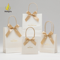 Sacs cadeaux en papier kraft miniatures avec logo personnalisé pour la vente au détail de vêtements, emballage polyvalent pour la vente au détail d'aliments