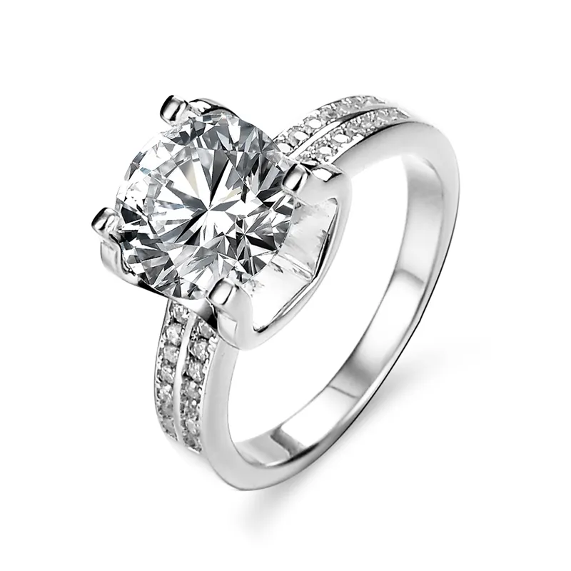 3 Carat New Model 925 Sterling Silver Moissanite Ring Luxury Jewelry Engagement Ring For Women