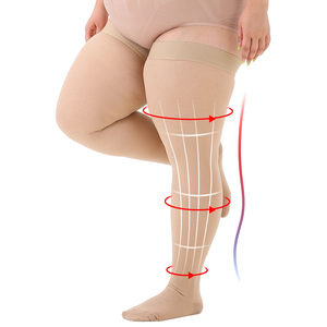 Medias <span class=keywords><strong>de</strong></span> compresión hasta el muslo con gradiente, antiembólicas, para mujer, uso médico hospitalario, CE en stock. Síntomas: Venas varicosas evidentes. - Product Image 6