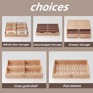 خزانة سيجار نبيذ أحمر بسعة كبيرة وذكاء بدرجة حرارة ثابتة ، خزانة مزدوجة بباب ذهبي مع تقنية ورنيش - Product Image 2