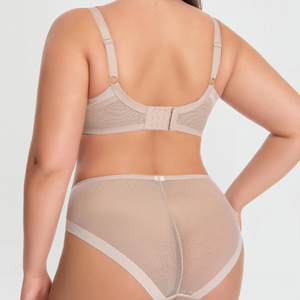 Factory Good Quality <b>Large</b> <b>Cup</b> Breathable Lingerie Bra Set Hot Sell Push up Women's Underwear Set - Product Image 3