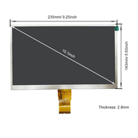 Écran LCD IPS 1024 pouces 600x10.1 TFT, moniteur de jeu pour Raspberry Pi, ordinateur portable et de voiture, avec carte pilote