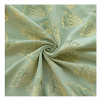Tissu brodé floral 100% polyester, textile soyeux mat pour abaya musulmane, hijab et robe de cérémonie