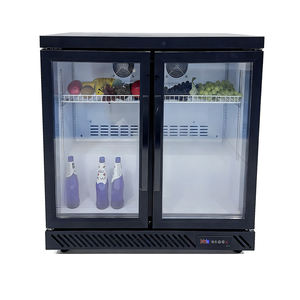 <span class=keywords><strong>Mini</strong></span> porte en verre LED à température unique refroidissement direct 1 étagère affichage comptoir de bar armoire à <span class=keywords><strong>vin</strong></span> réfrigérateur de supermarché - Product Image 2