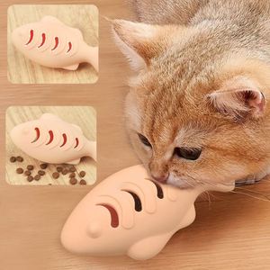 Fish-Shaped Silicone Catnip-Filled Boredom Buster Interactive Chew <b>Toy</b>-Eco-Friendly & Safe for <b>Cats</b> - Product Image 2
