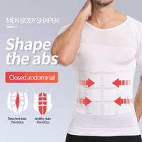 Débardeur de compression amincissant pour homme, gilet de maintien corporel, haut de compression pour la gym, correcteur de posture, gaine amincissante ventre plat, OEM ODM
