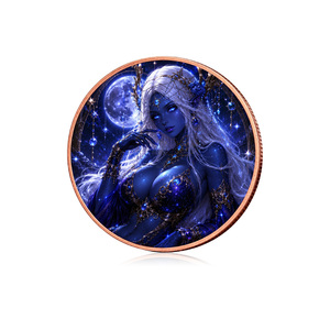 Pièces de monnaie en cuivre double face OEM/ODM de 1 oz, Baddies, en cuivre pur .999, motif Art Goddess - Product Image 2