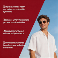 Capsules OEM/ODM pour la Prostate, Mélange de Palmier Nain et de Pygeum Africana, Soutient la Santé de la Prostate et l'Hygiène Urinaire des Hommes