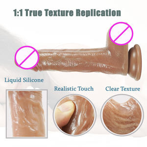 Mainan Aksesori intim <span class=keywords><strong>Penis</strong></span> 170mm wanita, mainan Dildo realistis duplikasi 1-1 untuk dewasa - Product Image 3