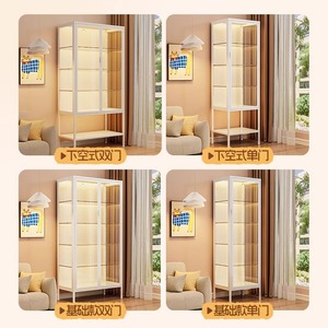 Vitrina de cristal para figuras, cajas sorpresa, bloques de construcción, transparente, Pop Mart, armario de juguetes para el hogar con estantes ajustables - Product Image 5