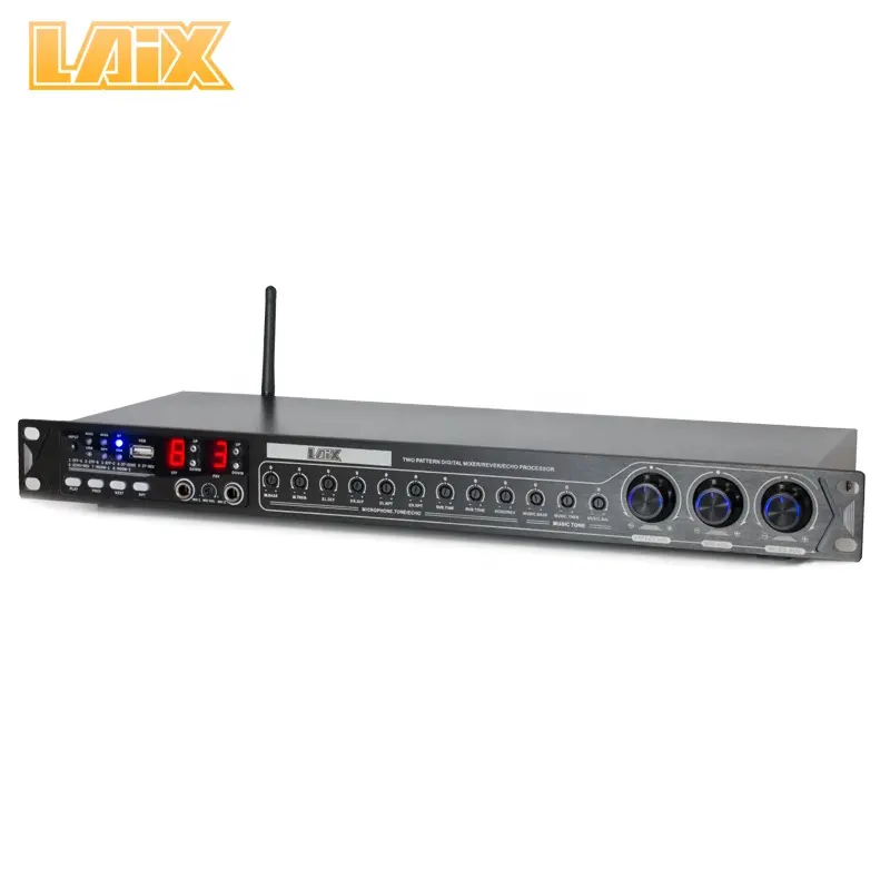 Laix AV-S12 المهنية قبل آثار الرقمية معالج الصوت الرقمي معالج DSP صدى تردد قبل المستجيب قبل Ampli مكبر للصوت