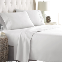 OEM vente en gros 100% coton tissu personnalisé hôtel linge de lit blanc taie d'oreiller en vrac reine taille ensemble de literie brodé tissé