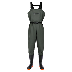 Combinaison de pêche et de travail SNEDA en PVC robuste avec bottes intégrées, imperméable, tout-en-un, pour la pêche en mer et les travaux en extérieur - Product Image 2
