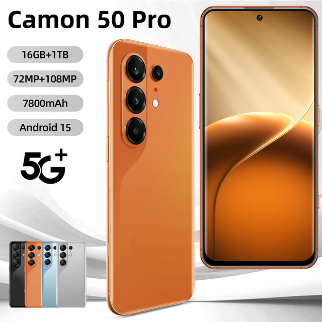 Original Camon 50 Pro 5G Deca Core LTE Smartphone 1TB Brand New Sealed Global Version Wholesale Low Price Face Fingerprint