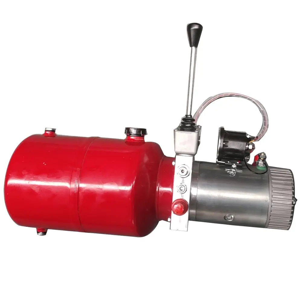 Válvula de liberación manual de 6L unidad de potencia hidráulica 3200psi DC 12/24V bomba hidráulica para carretilla elevadora semieléctrica