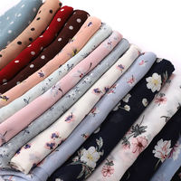 Yomo Coffret Cadeau Foulard Hijab en Mousseline Imprimé Musulman Arabe Fleur Femme Islam Châles et Étoles Foulard Femme Turban
