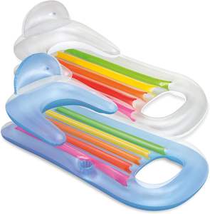 Flotador Inflable de PVC JOSEN Luxury King para Adultos con Respaldo de Diseño Moderno y Portavasos - Product Image 1