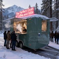 Remorque de camion de nourriture portable d'extérieur avec charbon de bois Offres Spéciales BBQ Hot Dog poulet rôti Shawarma avec four à gaz friteuse