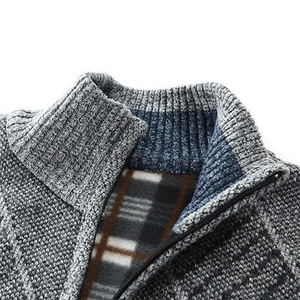 <span class=keywords><strong>Pull</strong></span> cardigan en tricot pour homme, anti-rides, manches longues, grande taille, épais, chaud, confortable, pour l'extérieur - Product Image 5