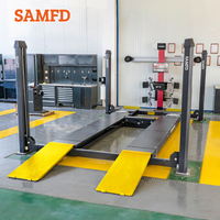 Equipo de Taller SAMFD, Elevador de Autos de Cuatro Postes y Máquina de Alineación de Ruedas 3D en Venta