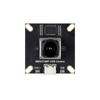 Modul Kamera USB Chipboard Waveshare IMX415 8MP (B), 8 Juta Piksel, Mikrofon Ganda, Sudut Lebar Ultra 93.5 field93.5