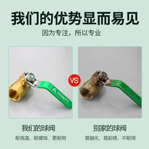 Válvula de Bola de Rosca Interna y Externa Totalmente de Cobre, Mango Largo, Interruptor de 2-6 Puntos, Interruptor de 3-4 Puntos Reforzado, Interruptor de 3-4 Puntos, Interruptor de 3-4 Puntos - Product Image 4