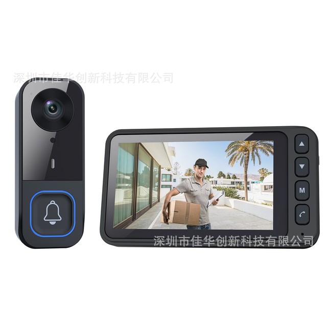 Hot Selling Smart Video Doorbell 4.5-inch Display Wireless Two-way Intercom HD Night Vision Automatic Capture