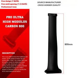 เสาคาร์บอน Axis UHM80cm สีดำ สำหรับเล่นเซิร์ฟทุกประเภท แข็งแรง พร้อมโลโก้ OEM ใช้ได้กับพายเวค ดาวน์วินด์ เลค พัมปิ้ง ฟอยล์ ออเชียน วอเตอร์ส UHM80 A - Product Image 5