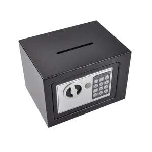 Small Household Mini Steel Safe With Electronic <b>Digital</b> <b>Lock</b> And Key Money Bank Security Box - Product Image 2