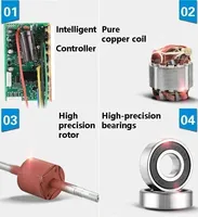 Pompe à eau QB60 12V/24V/48V DC-High-Lift & Large Flow, auto-amorçante (moteur brossé, solaire/alimenté par batterie)