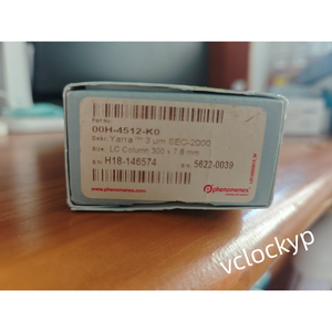 ฟีโนมีเน็กซ์ ยาร์ร่า แคท หมายเลข 00H-4512-K0 SEC-2000 LC คอลัมน์ 300 X 7.8 มม. 3 Μm ใหม่ - Product Image 1