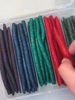 Leurres en plastique souple fluorescents à haute teneur en sel 14cm/9g