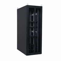 Armoire de serveur réseau robuste OEM 19 pouces, armoire de centre de données sur pied, porte en maille, panneaux latéraux amovibles, IP66