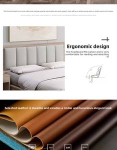 Ensemble de chambre d'hôtel en cuir véritable, design minimaliste moderne, pour usage commercial, appartement, gîte, auberge, <span class=keywords><strong>location</strong></span> KAHKQsjS - Product Image 6