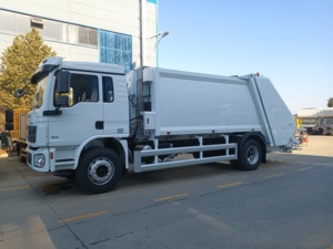 <span class=keywords><strong>Camion</strong></span> compacteur de déchets Shacman 4x2 diesel à boîte de vitesses manuelle, 15 tonnes, chargeur arrière avec moteur - Product Image 2