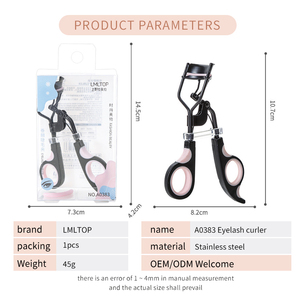 LMLTOP Rose Logo personnalisé A0383 3D Eye Lash Curler Wholesale Makeup Tool for Curling False Eyelash - Product Image 5