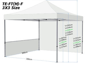 Aadax विज्ञापन लोगो आउटडोर एल्यूमीनियम 10x10 कैनोपी कस्टम मुद्रित आउटडोर व्यापार शो प्रदर्शनी समारोह मार्की गज़बोस - Product Image 5