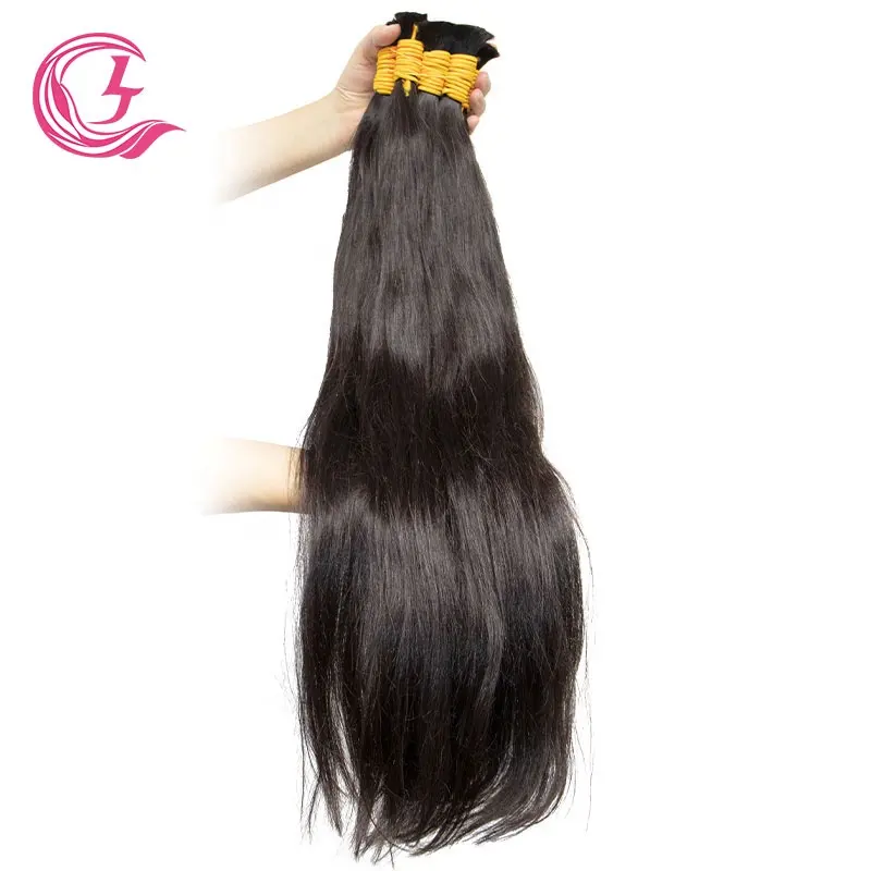 Clj Alibaba Online Shopping 100% Raw Virgin Weft Extensions Brazilian Brown 12A Bundles Straight Human Hair Bulk For Braiding