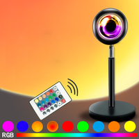Howlighting Smart Sunset Light Projection RGB 16 couleurs LED APP et télécommande Rotation à 360 degrés Party Sunset Lamp