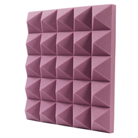 Écologique sans odeur approvisionnement éponge pyramide mousse acoustique absorption acoustique coton panneaux de mousse acoustique insonorisation