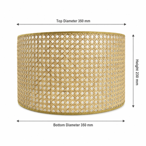 Abat-jour suspendu en <span class=keywords><strong>rotin</strong></span> naturel <span class=keywords><strong>de</strong></span> style panier traditionnel européen avec intérieur en PVC transparent – Grande Vente - Product Image 2