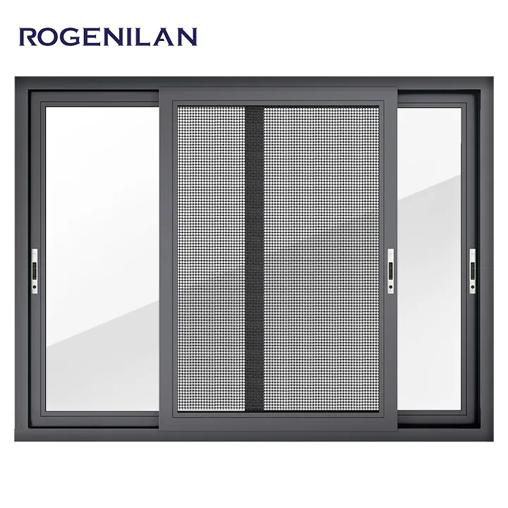 Ventana inclinada exterior con protector rotura térmica de aleación de aluminio grande de lujo australiano